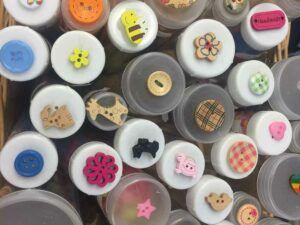 Buttons on top of tubes