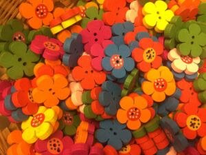 Flower buttons for sale