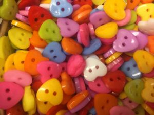 Heart buttons for sale